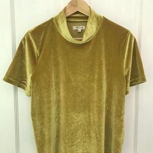 Madewell Mockneck Velvet Tee